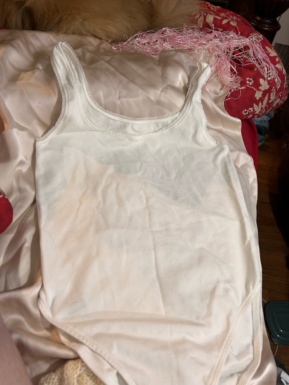 Wolford White Scoop Neck Bodysuit Tank
